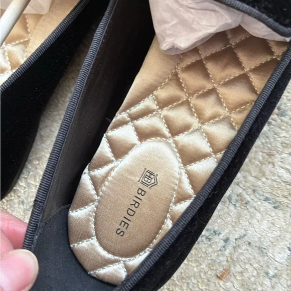 Birdies The Starling in Black Suede Loafers 8 - Picture 8 of 16